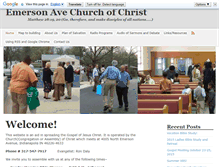 Tablet Screenshot of emersonavenue-churchofchrist.org